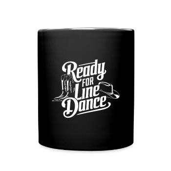 La danse en ligne, mon sport de danse et ma passion - Mug uni - noir - Devant