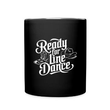 La danse en ligne, mon sport de danse et ma passion - Mug uni - noir - Devant
