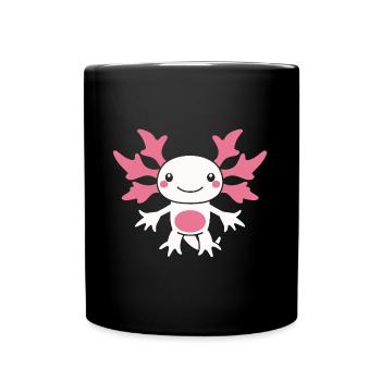 Axolotl - Tasse einfarbig - Schwarz - Vorne