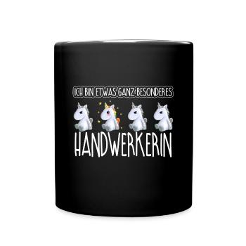 HANDWERKERIN - Toll - Tasse einfarbig - Schwarz - Vorne