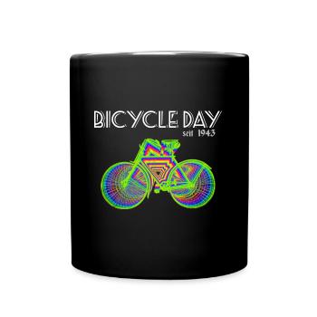 Bicycle Day LSD 1943 Albert Hofmann - Tasse einfarbig - Schwarz - Vorne