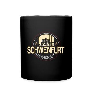 Schweinfurt - Tasse einfarbig - Schwarz - Vorne