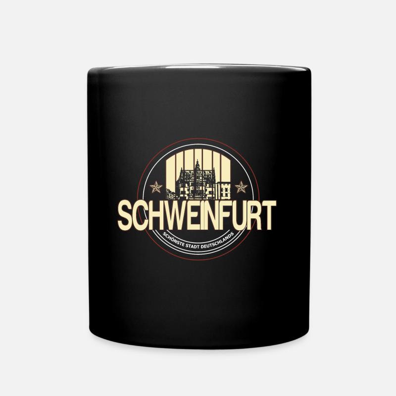 Schweinfurt - Tasse einfarbig - Schwarz