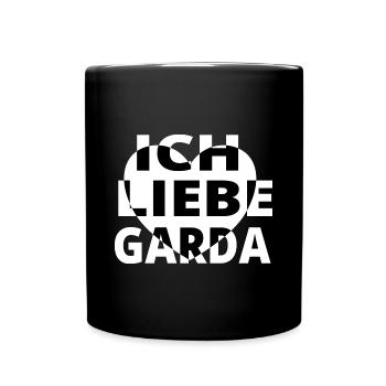 Gardasee Urlaub T-shirt Limone Geschenkidee Sommer - Tasse einfarbig - Schwarz - Vorne