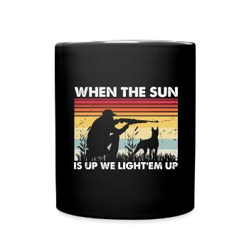 Funny Duck Hunting Design Hunters Hunting Ducks Design - Full Colour Mug - black - Front