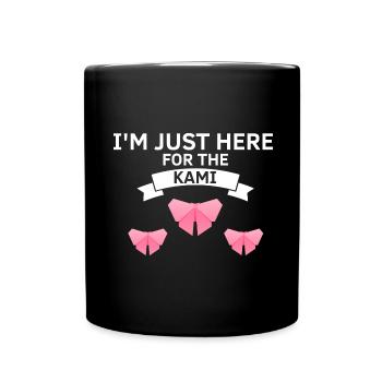 Conception d'origami japonais et origami kirigami - Mug uni - noir - Devant
