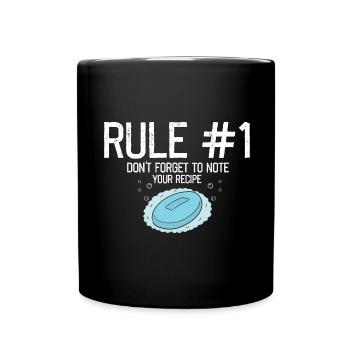 Homemade soap design for oil soap making - Full Colour Mug - black - Front