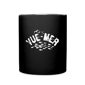 Vue Mer Fish and Seaguls - Mug uni - noir - Devant