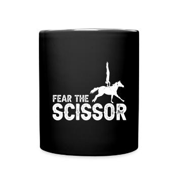 Vaulting Acrobatics Design and Equestrian Horse - Full Colour Mug - black - Front