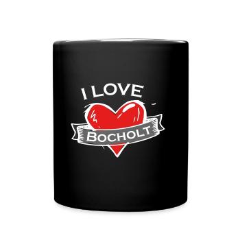 Bocholt - Ich liebe Stadtnamen in Tattoo Stil - Tasse einfarbig - Schwarz - Vorne