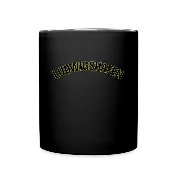 Ludwigshafen - Tasse einfarbig - Schwarz - Vorne