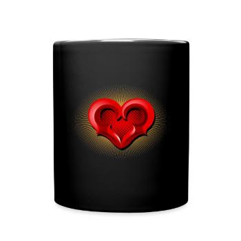Cœur sauvage - Mug uni - noir - Devant