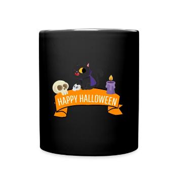 Amoureux des chats Chats Costume Cadeau Halloween - Mug uni - noir - Devant