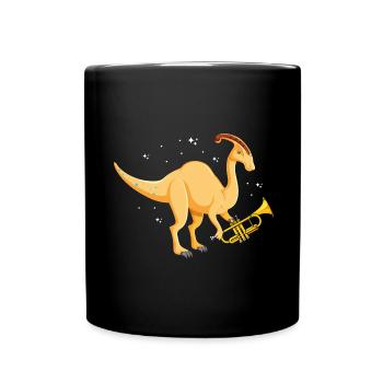 Dinosaur Motif for Paleontologists - Full Colour Mug - black - Front
