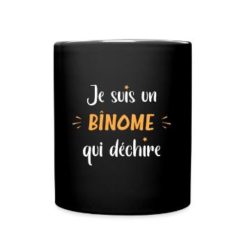Je suis un binome qui déchire - Mug uni - noir - Devant