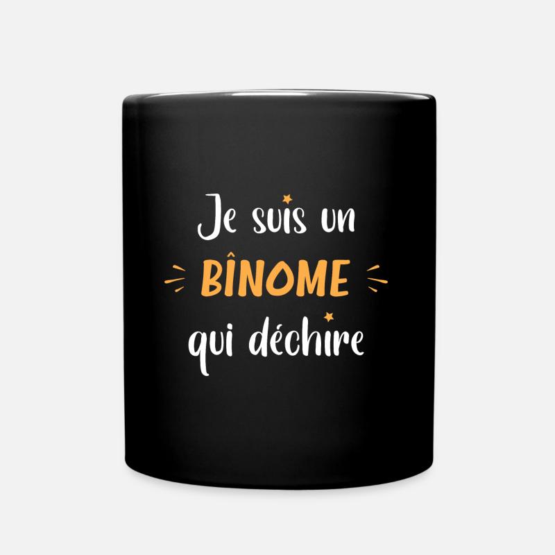 Je suis un binome qui déchire - Mug uni - noir