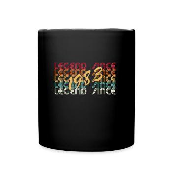 Legend Since 1983 - Tasse einfarbig - Schwarz - Vorne
