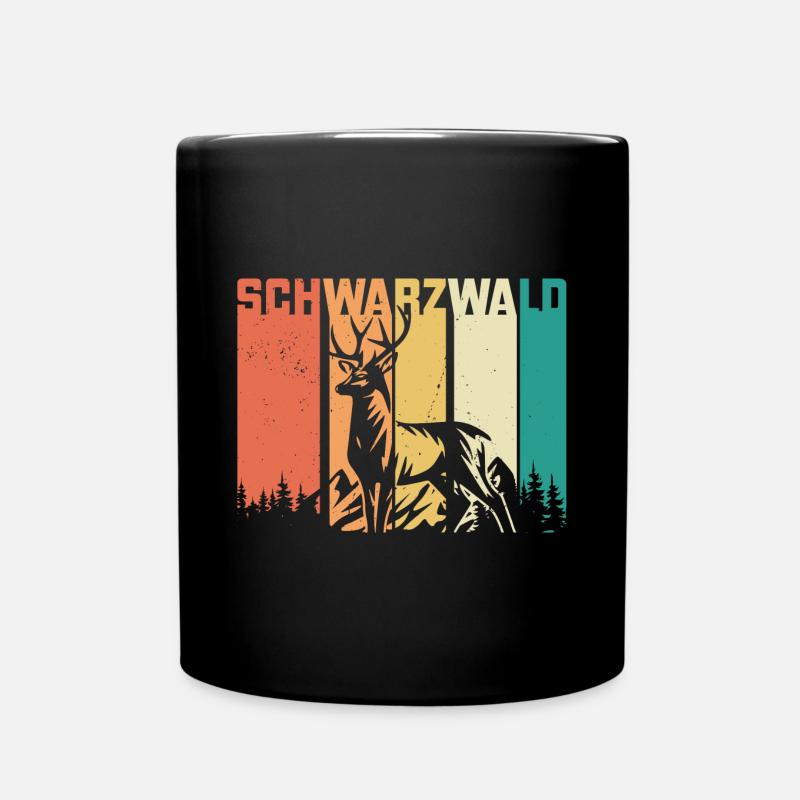 Schwarzwald Schwarzwaldmädel Bollenhut Damen - Tasse einfarbig - Schwarz