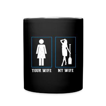 Dragon Boat Trainer and Dragon Boat - Full Colour Mug - black - Front