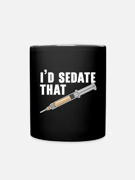 J’engourdirais cette anesthésie infirmière - Mug uni - noir