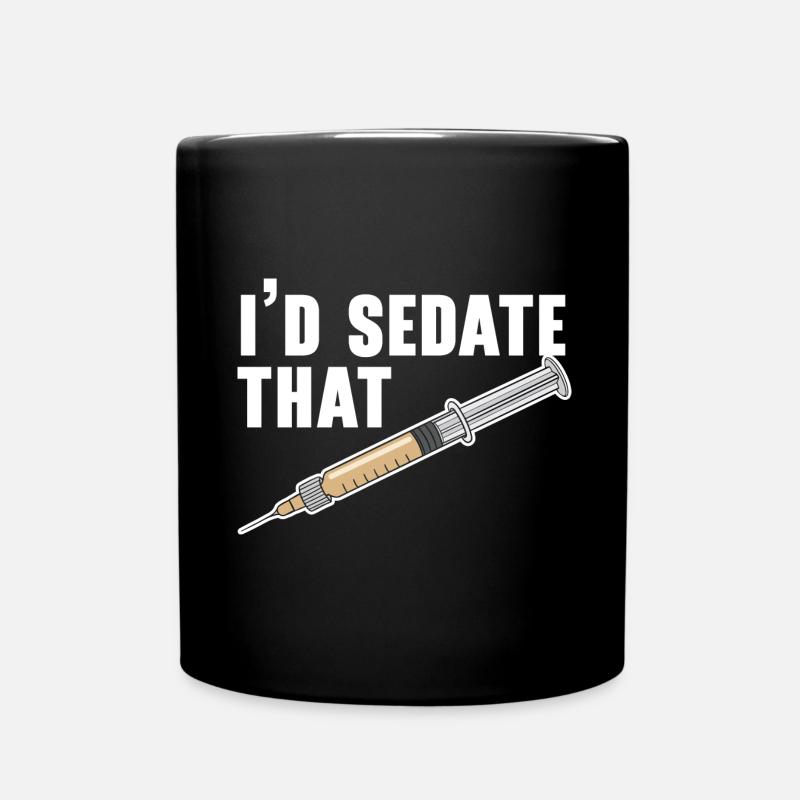 J’engourdirais cette anesthésie infirmière - Mug uni - noir