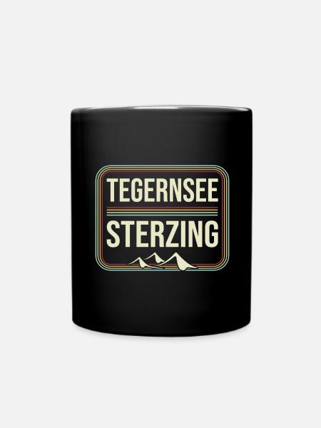 Alpenüberquerung Tegernsee Sterzing - Tasse einfarbig - Schwarz