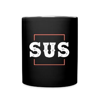 Kinda Sus Sassy Statement - Full Colour Mug - black - Front