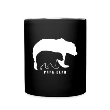 Papa Bear Father Best Dad Gift - Full Colour Mug - black - Front