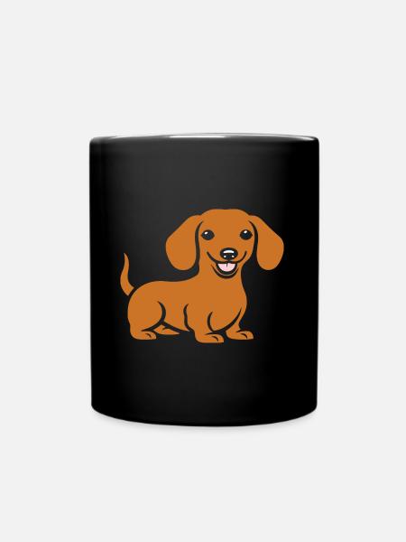 teckel - Mug uni - noir
