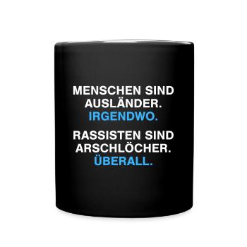 People are foreigners - Full Colour Mug - black - Front