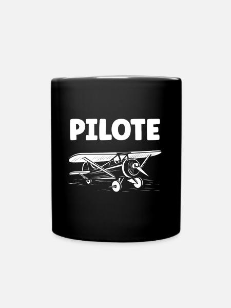 Avion Humour ulm - Mug uni - noir
