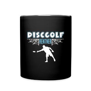 Discball Rentner Rente Ruhestand Discballer - Tasse einfarbig - Schwarz - Vorne
