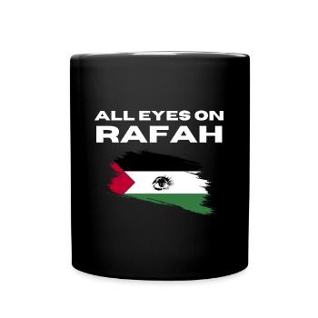 Tous les yeux sont rivés sur Rafah : la colombe de la paix - Mug uni - noir - Devant