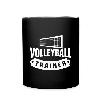 VolleyNetz-Trainer Ideal Volleyball-Gadget - Tasse einfarbig - Schwarz - Vorne