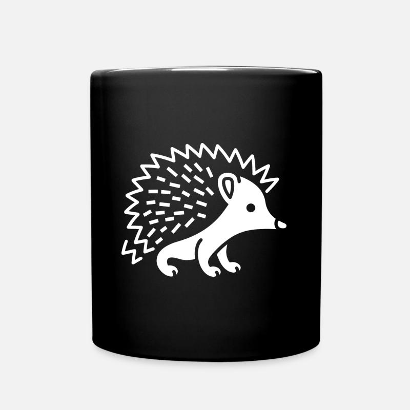 hérisson - Mug uni - noir