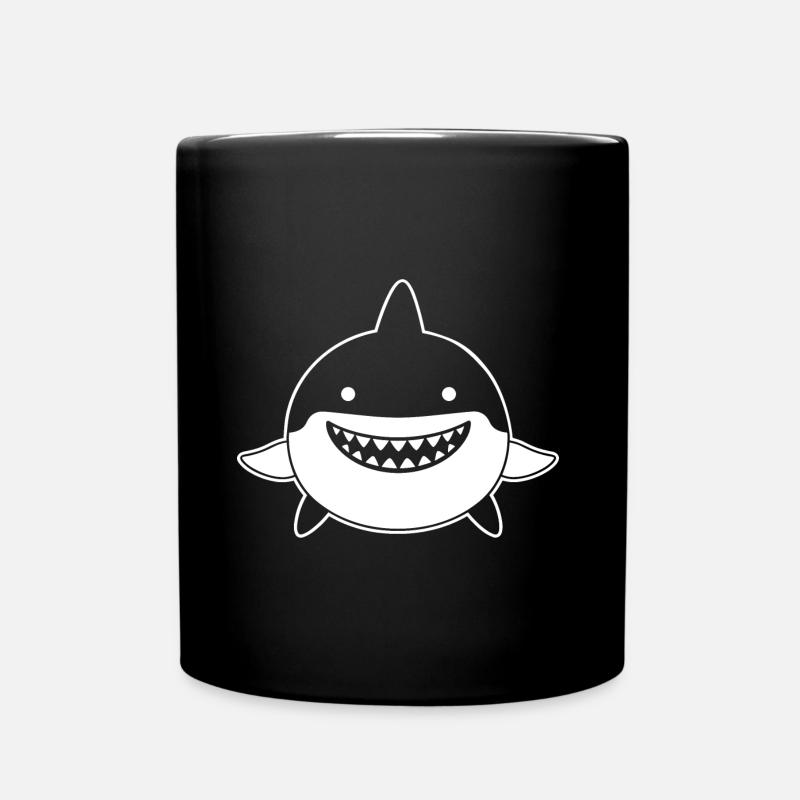 Hai - Tasse einfarbig - Schwarz