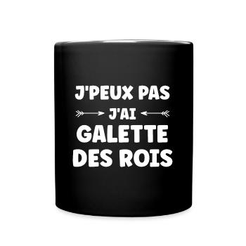 Galette - Mug uni - noir - Devant