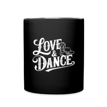 Ready for Line Dance Love Line Dancing - Full Colour Mug - black - Front