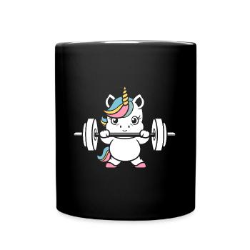 Humour musculation - Mug uni - noir - Devant