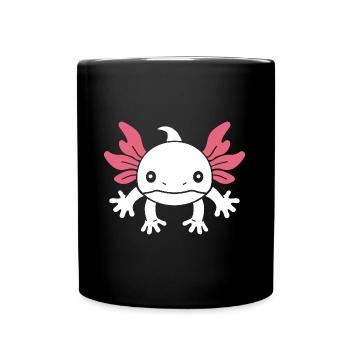 Axolotl - Tasse einfarbig - Schwarz - Vorne