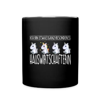HAUSWIRTSCHAFTERIN - Toll - Tasse einfarbig - Schwarz - Vorne
