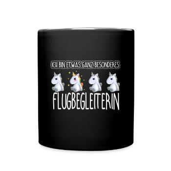 FLUGBEGLEITERIN - Toll - Tasse einfarbig - Schwarz - Vorne