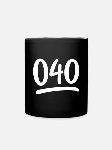 040 Handschrift - Tasse einfarbig - Schwarz