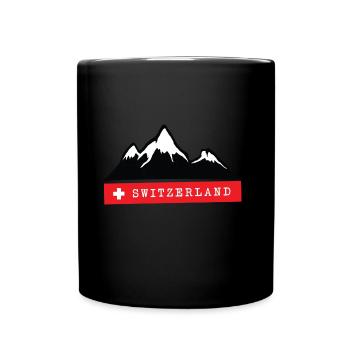 Montagnes suisses - Alpes suisses - Alpes - Mug uni - noir - Devant