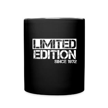 Limited Edition 1972 Birthday birth year birth - Full Colour Mug - black - Front