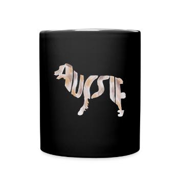 Aussie Red Merle - Mug uni - noir - Devant