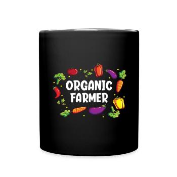 Agriculteurs biologiques Agriculture biologique Culture maraîchère - Mug uni - noir - Devant
