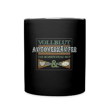 Autoverkäufer - Tasse einfarbig - Schwarz - Vorne