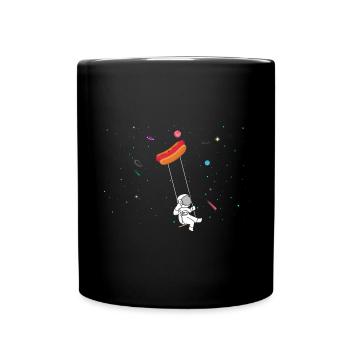 Hot Dog Lover Sausage Fast Food Hot dog food - Full Colour Mug - black - Front
