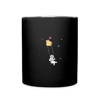 Astronaut Sandwich Liebe Astronomie Sandwich - Tasse einfarbig - Schwarz - Vorne